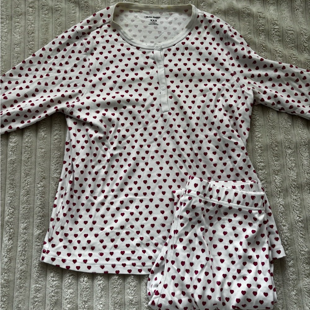 Roller Rabbit Pink Heart Pajamas